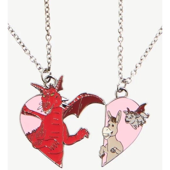 DreamWorks Shrek Donkey & Dragon Besties Necklace Set - Picture 2 of 5